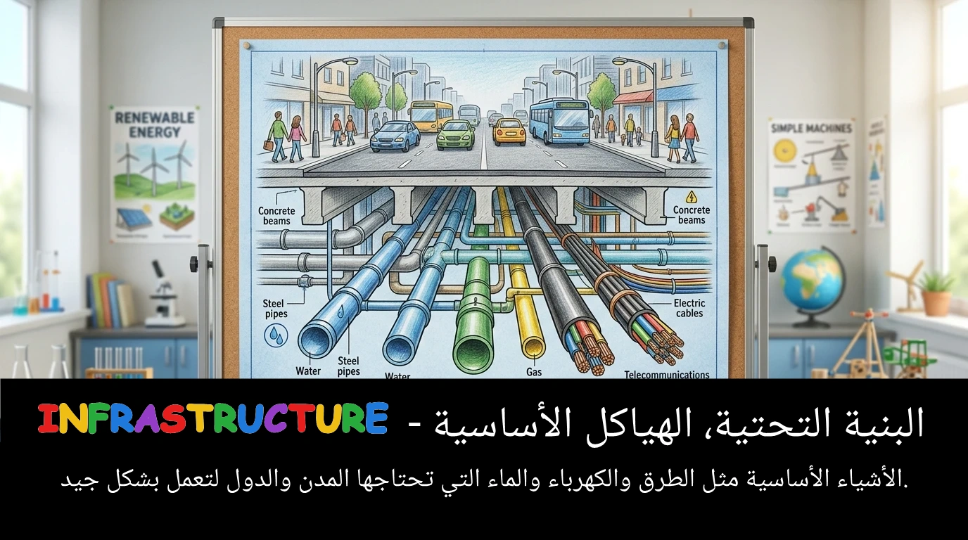 Arabic Illustration for infrastructure